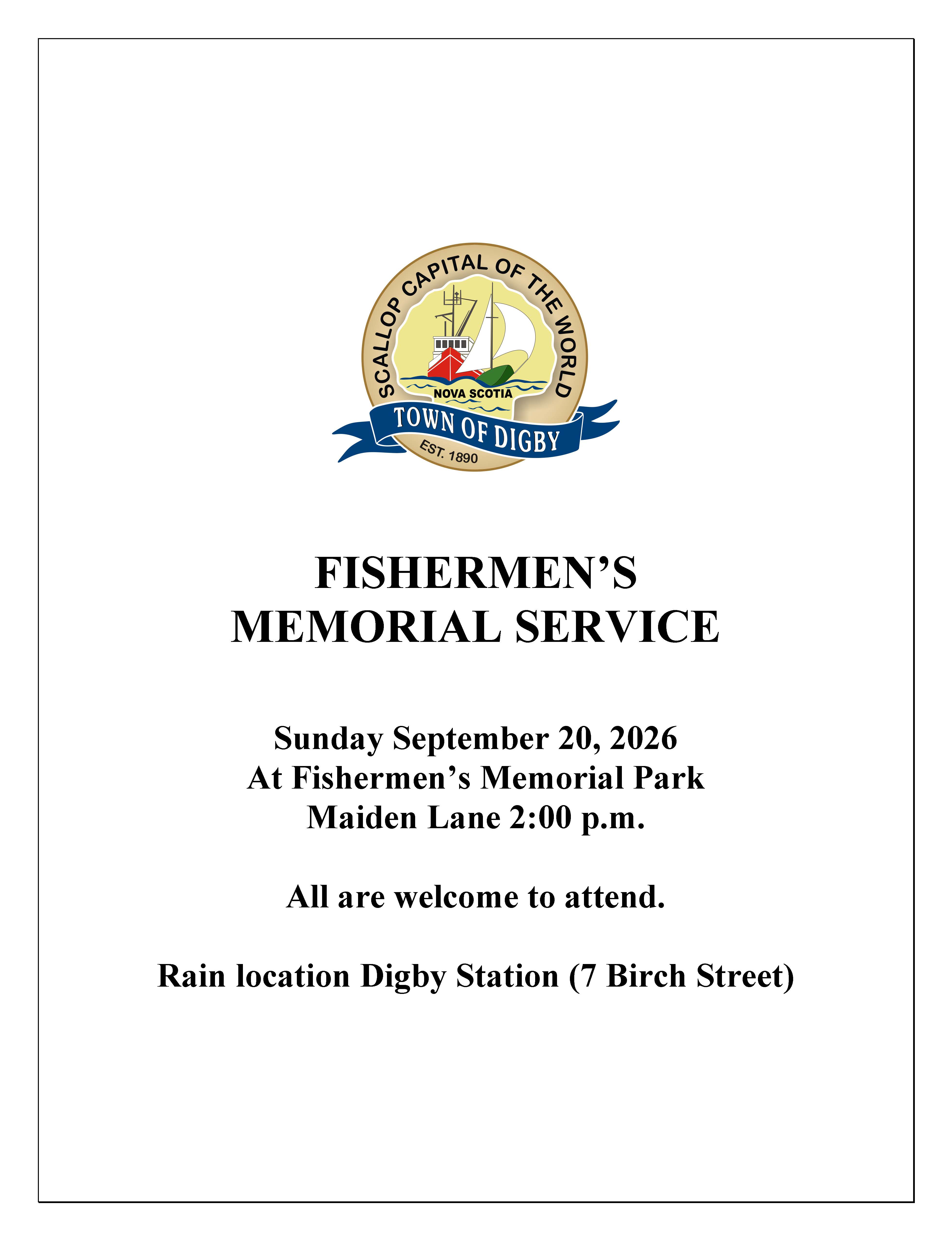 Fishermans Memorial Poster ad 2026