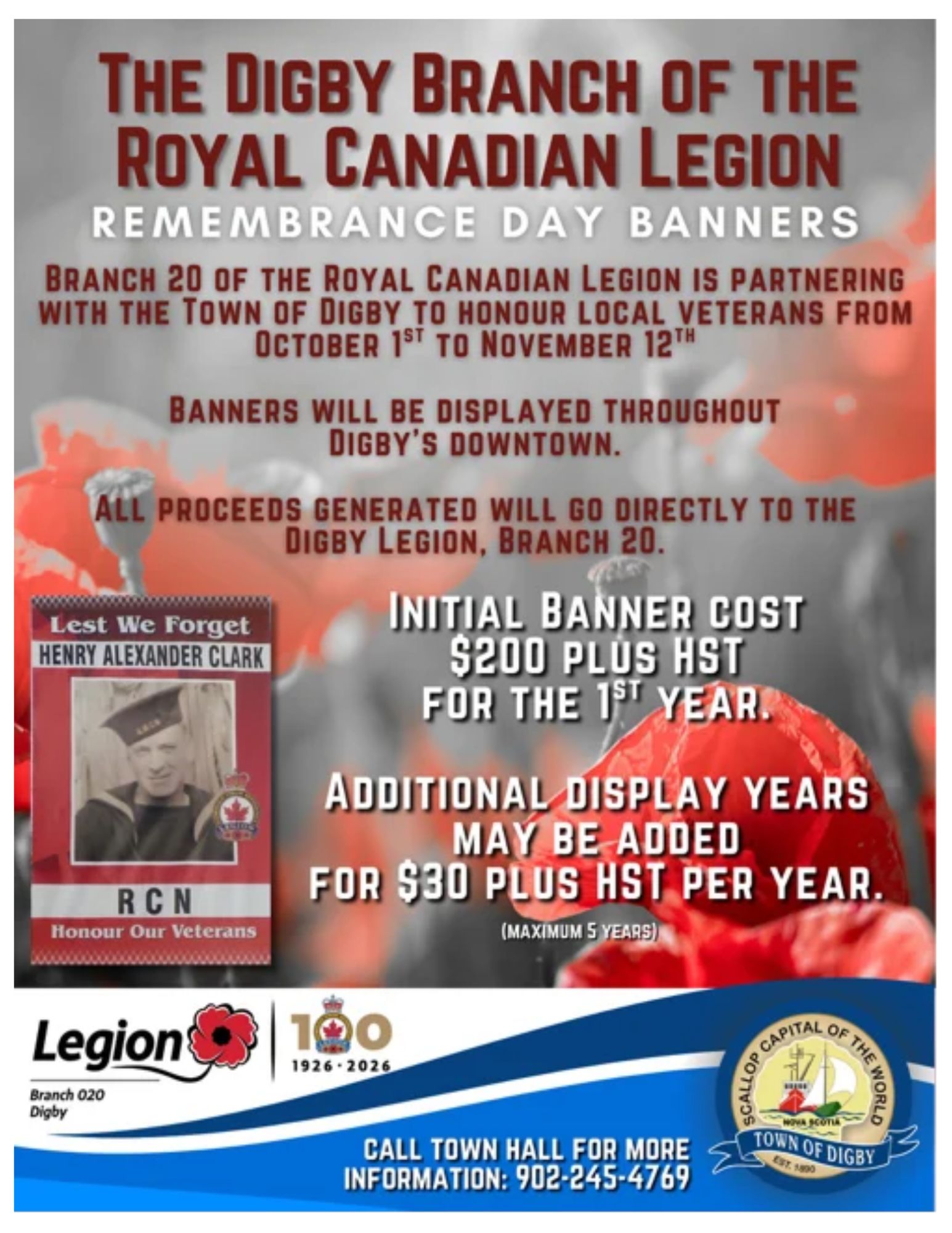 Remembrance Day Banner Poster 2026